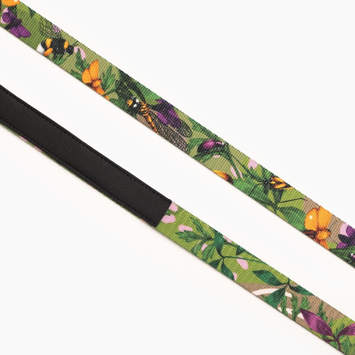 Smycz miejska dla psa lub kota "Bug off" - Szerokość taśmy: 15mm, Rozmiar: L oraz Rodzaj: Mini karabinek