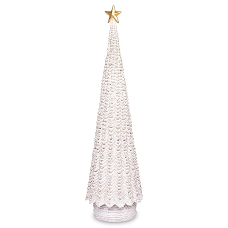 Choinka 35x10x10 cm biała LEDDE