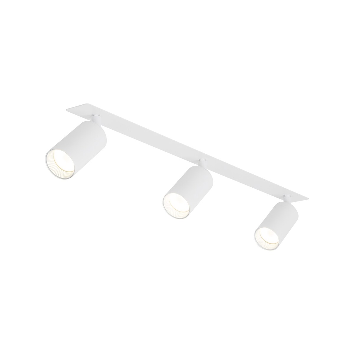 Lampa podtynkowa potrójna TK Lighting AMIS WHITE 10812 – 3x GU10 regulowane spoty białe ze złotym akcentem