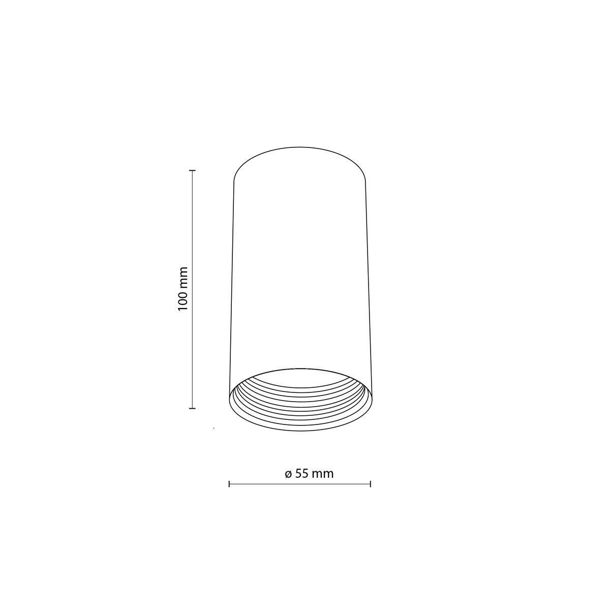 Oprawa natynkowa spot AMIS BLACK GU10 czarno-złota TK Lighting 10718 LED max 10W IP20