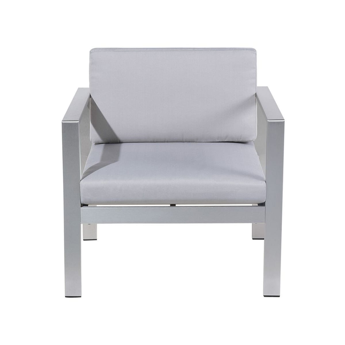 Zestaw ogrodowy 4-osobowy jasnoszary SALERNO