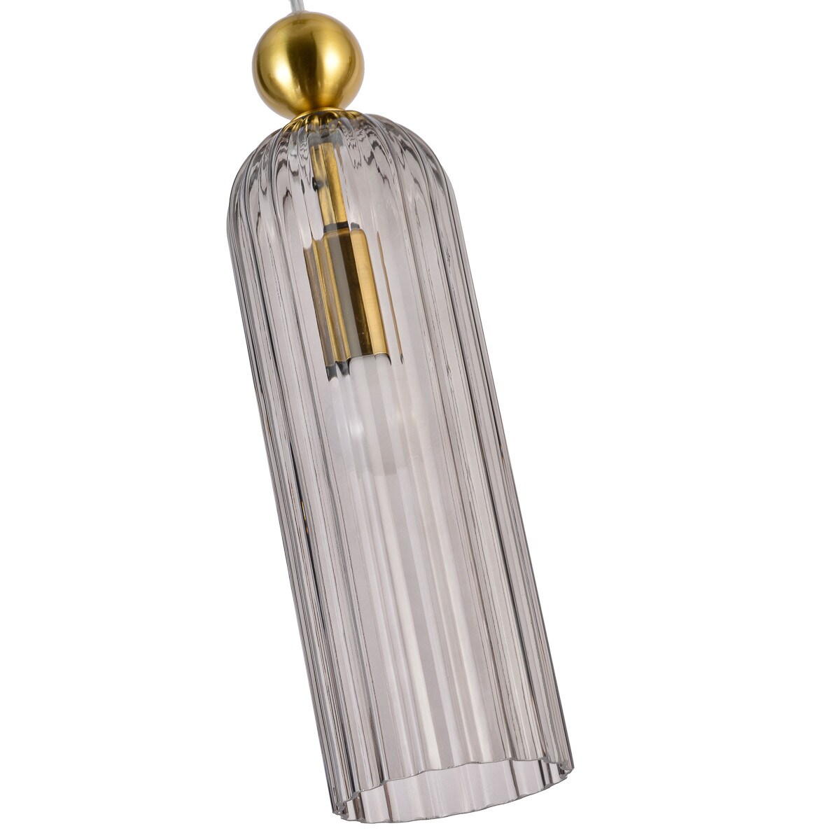 Wisząca lampa Piega LP-939/1P smoked podłużny dymiony zwis nad wyspę kuchenną