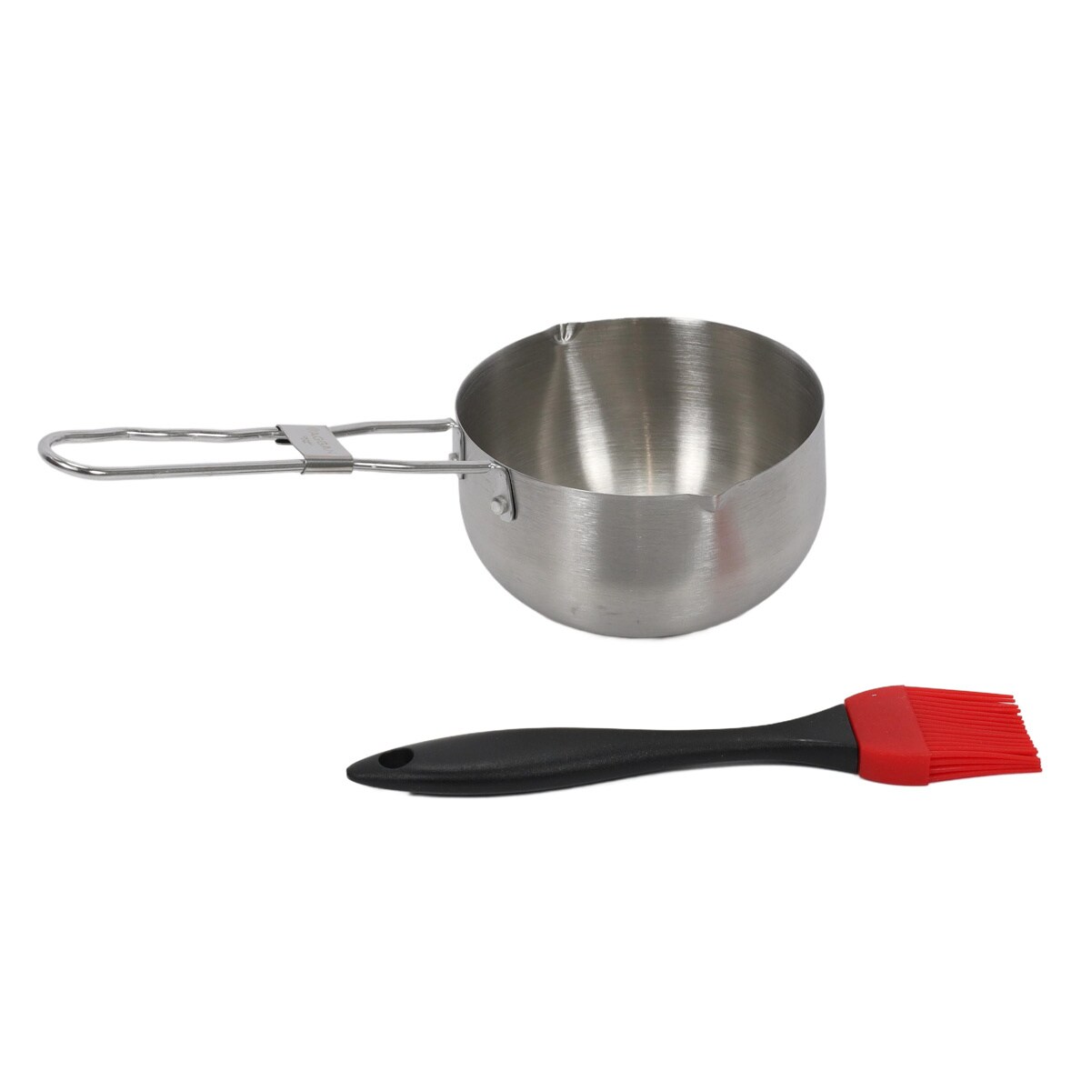 Rondelek z pędzlem, garnek z pędzelkiem do marynowania potraw, garnek do sosów z pędzelkiem, akcesoria do grilla