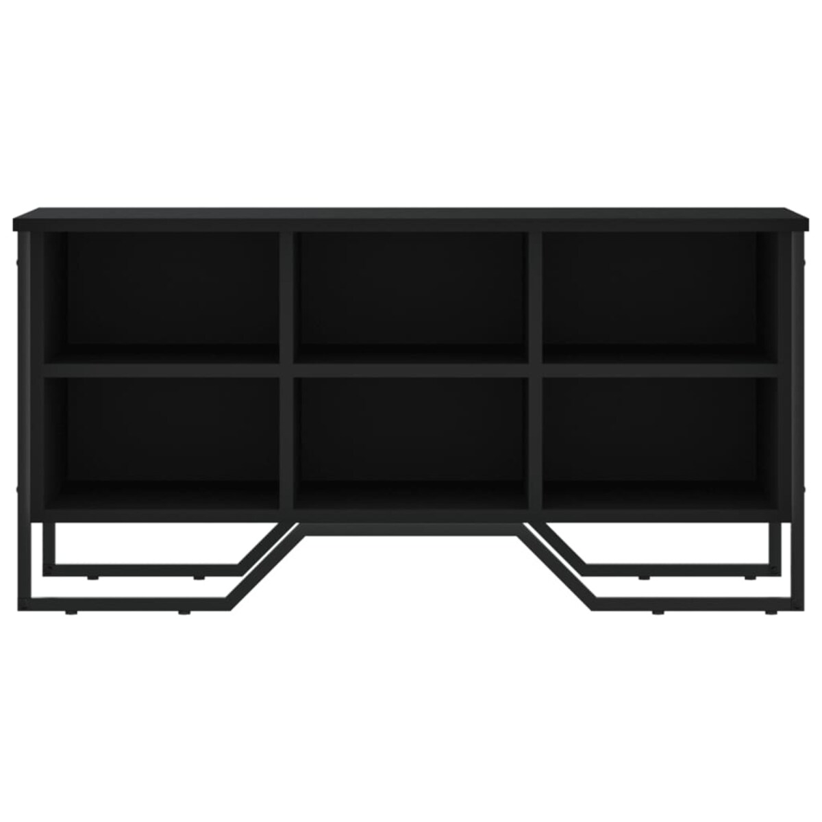 vidaXL Szafka na buty, czarna, 90x38x45,5 cm, materiał drewnopochodny