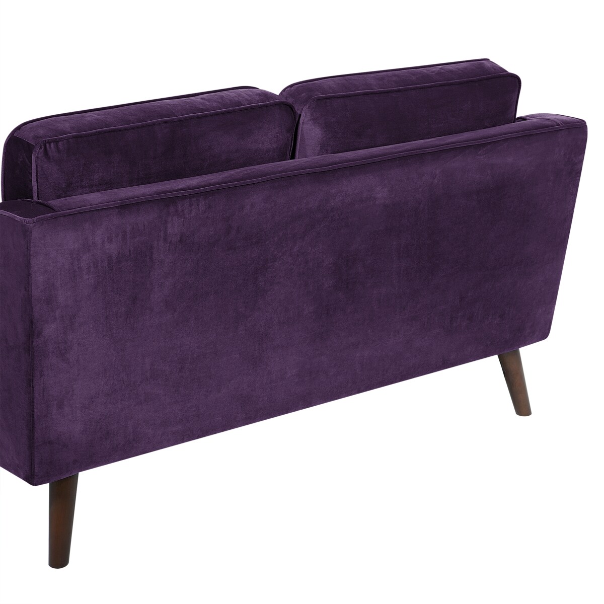 Sofa dla 2 osób LOKKA Welur Purpurowy