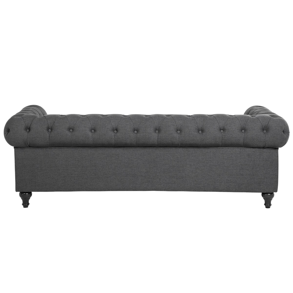 Sofa 3-osobowa szara CHESTERFIELD