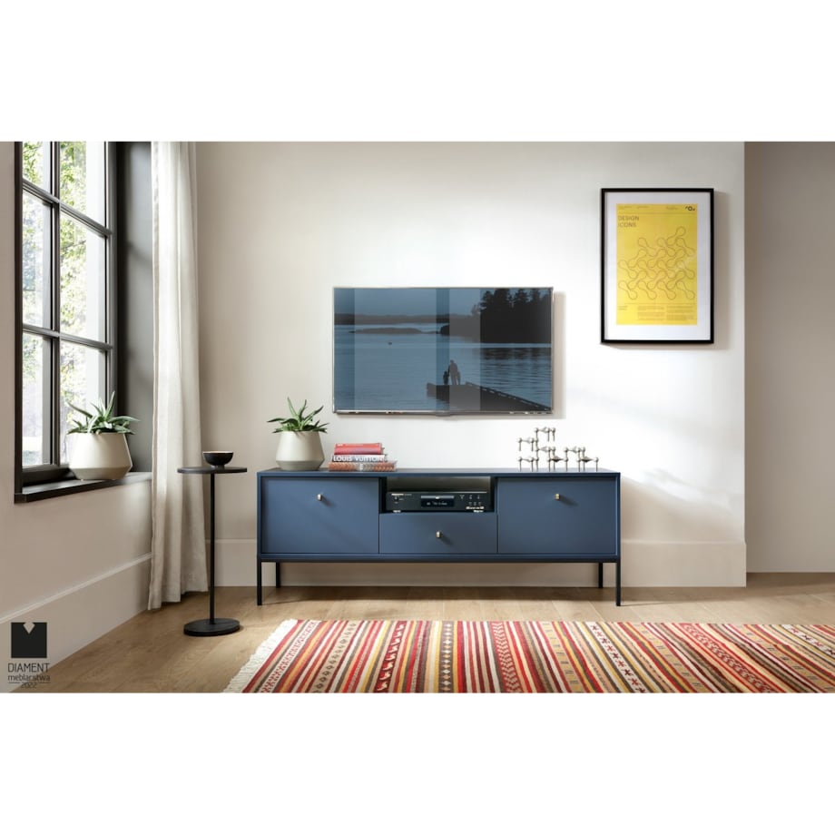 Szafka RTV Evora granatowa
