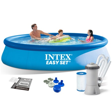 Basen ogrodowy pompa pokrywa 9w1 396x84 Intex