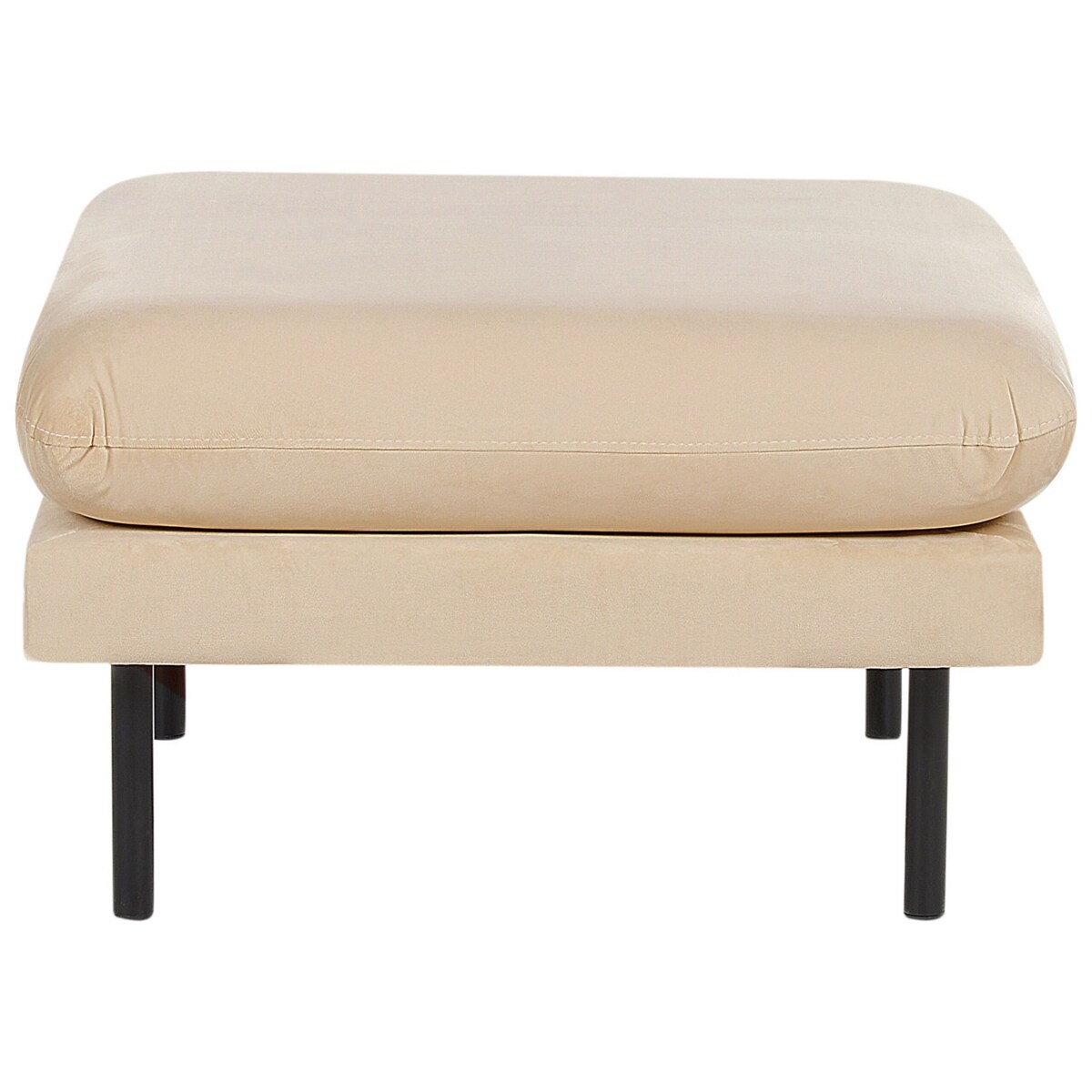 Otomana welurowa beżowa VINTERBRO