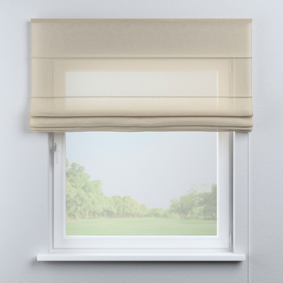 Roleta rzymska Capri 110x150 prześwitujący beżowy