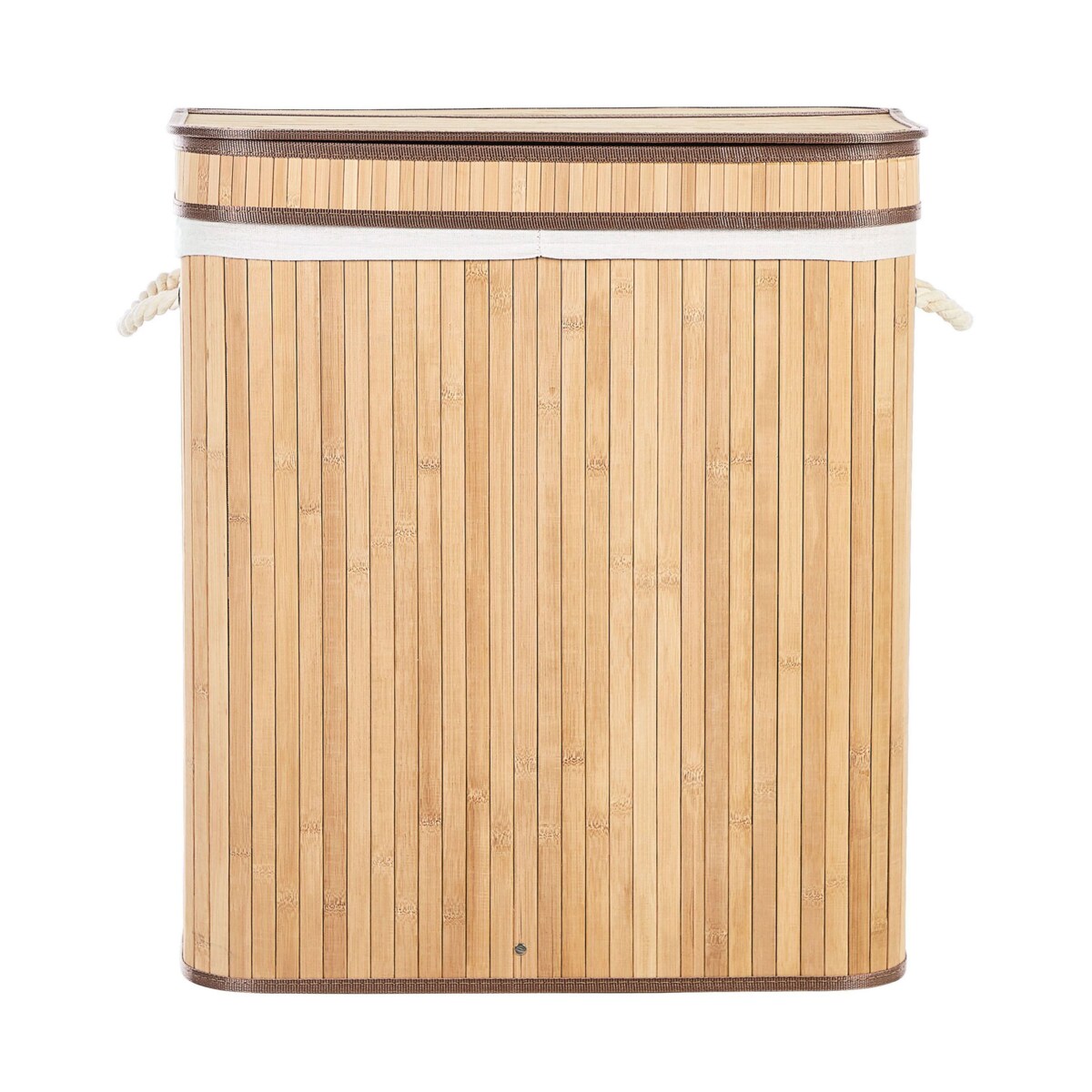 Kosz bambusowy z pokrywką jasne drewno KALTHOTA