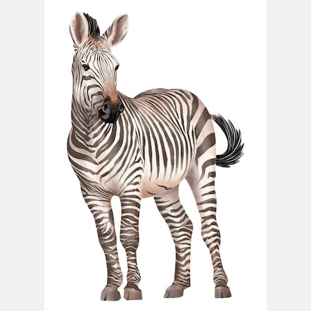 Plakat dla dzieci Zebra 30x40
