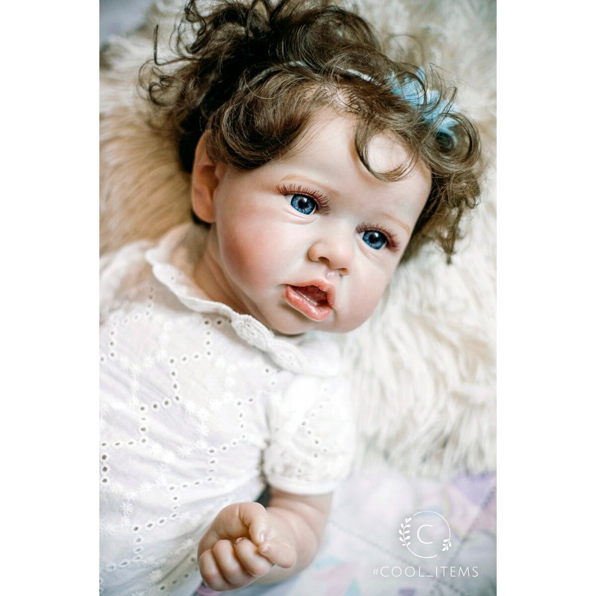 Lalka Reborn Baby Doll JAK ŻYWE dziecko bobas Wysoka jakość duża z włosami