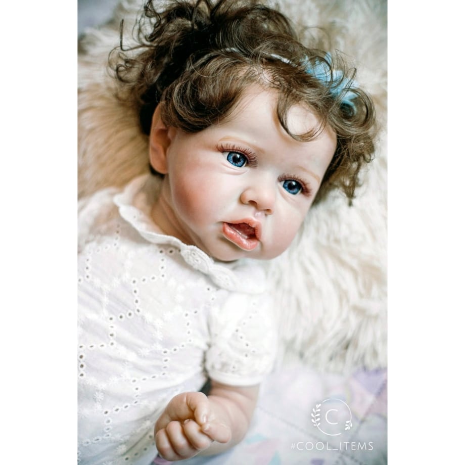 Lalka Reborn Baby Doll JAK ŻYWE dziecko bobas Wysoka jakość duża z włosami