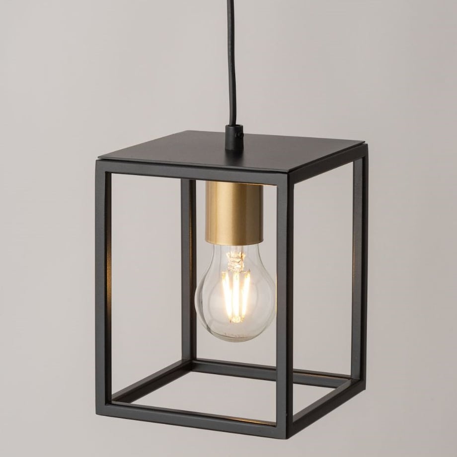 Loftowa lampa wisząca Vigo czarny zwis pojedynczy do biura