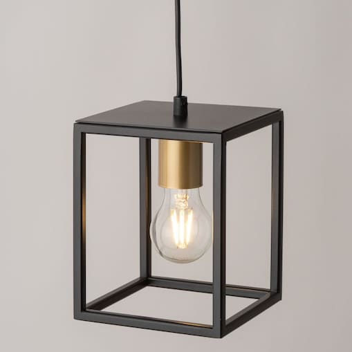 Loftowa lampa wisząca Vigo czarny zwis pojedynczy do biura