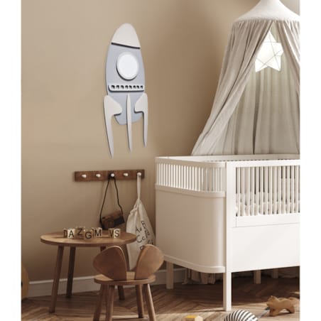 Dekoracja Ścienna Rakieta - Ozdoba do Pokoju Dziecięcego