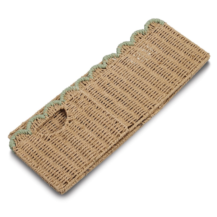 Kosz składany do przechowywania 38x25x22 cm z plecionego papieru AKELAP