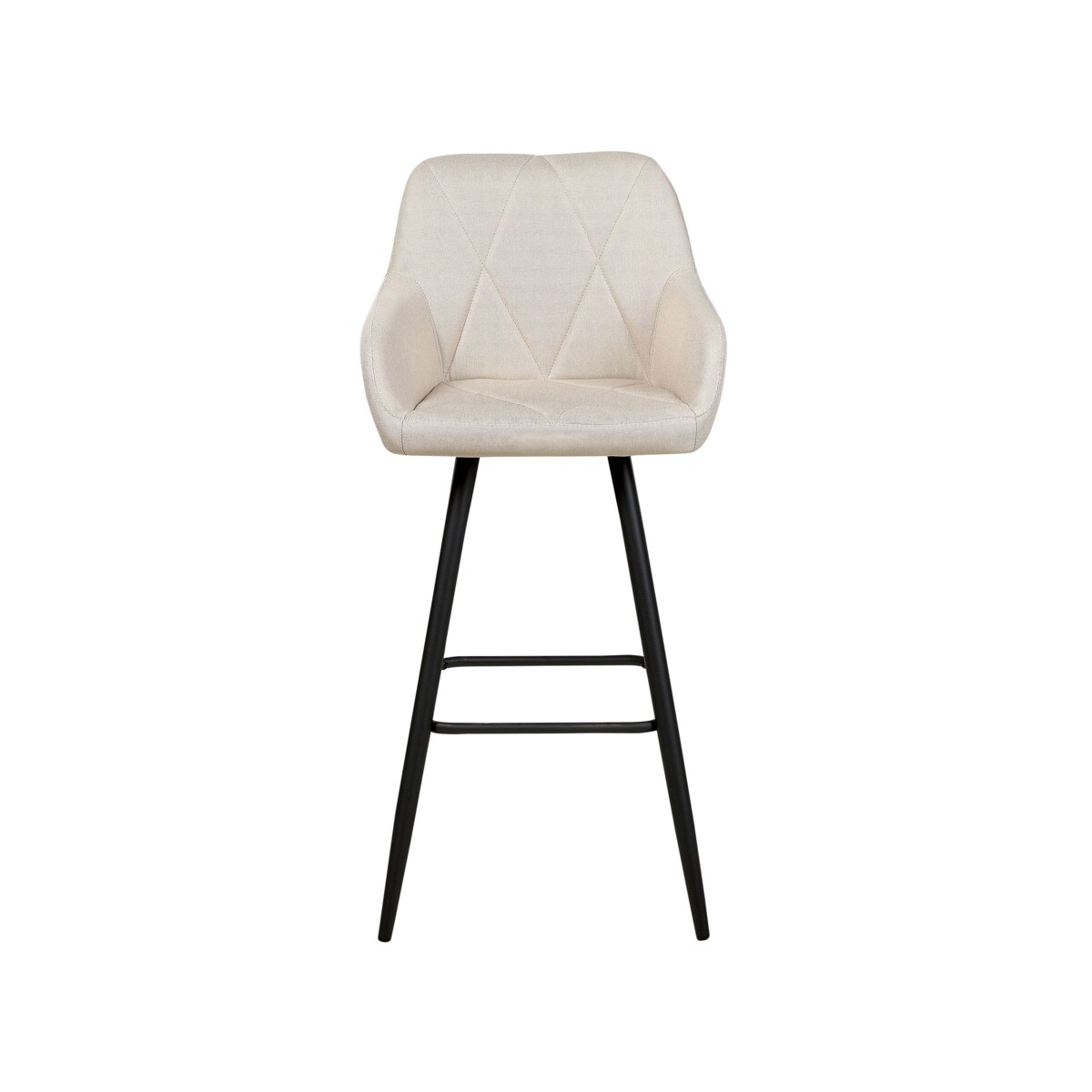 Zestaw 2 krzeseł barowych jasnobeżowy DARIEN