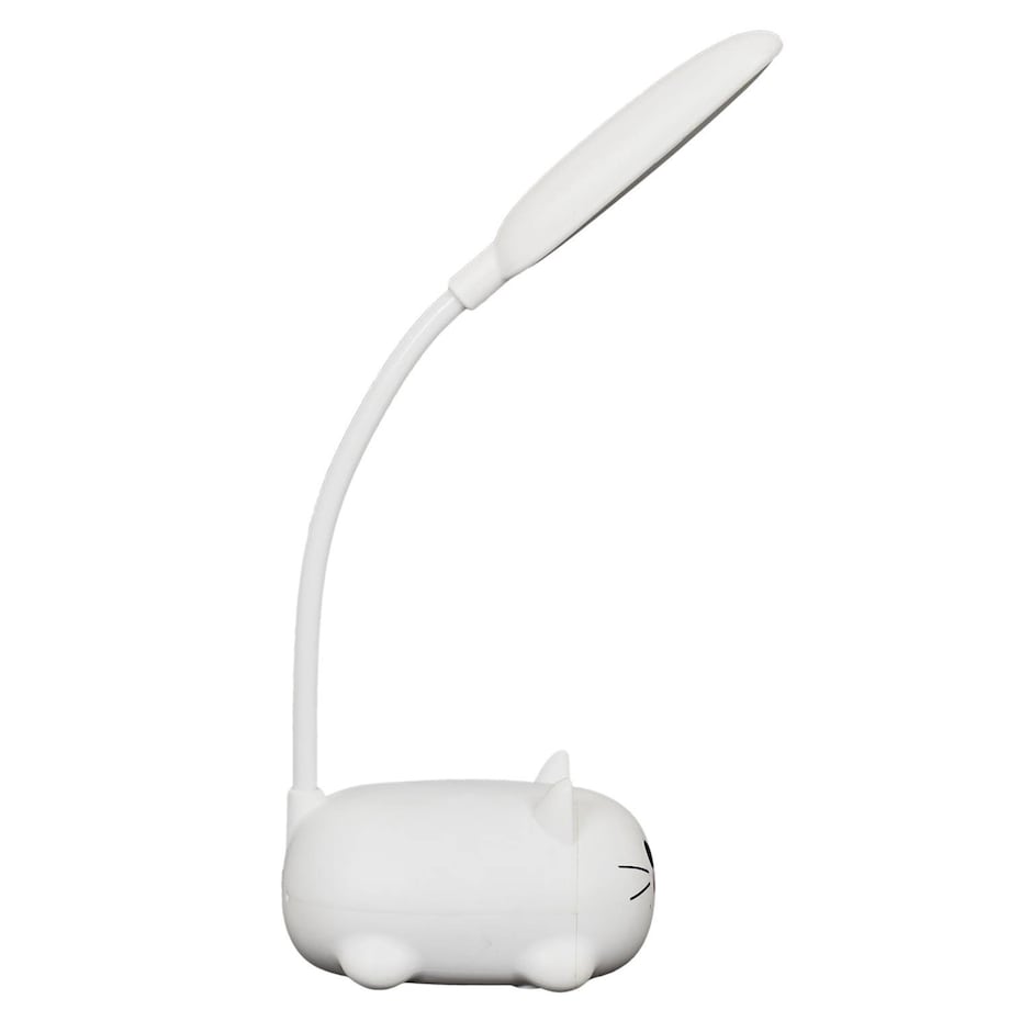Lampka LED dla dzieci 21x8,5x11 cm KITTY biała
