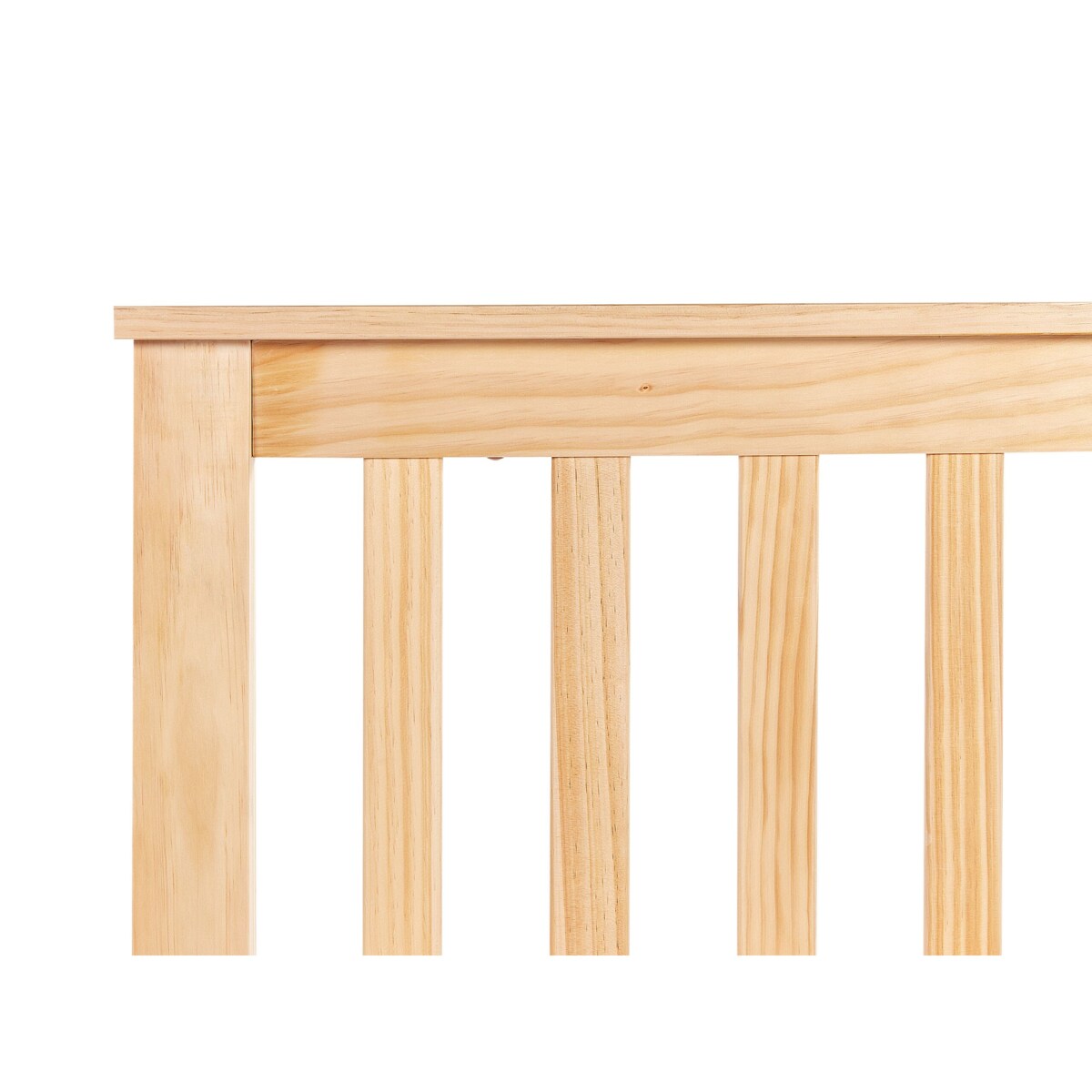 Łóżko drewniane 140 x 200 cm naturalne jasne drewno MAYENNE