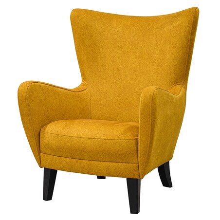 Fotel nowoczesny Tristan - żółty - 77cm x 103cm x 85cm