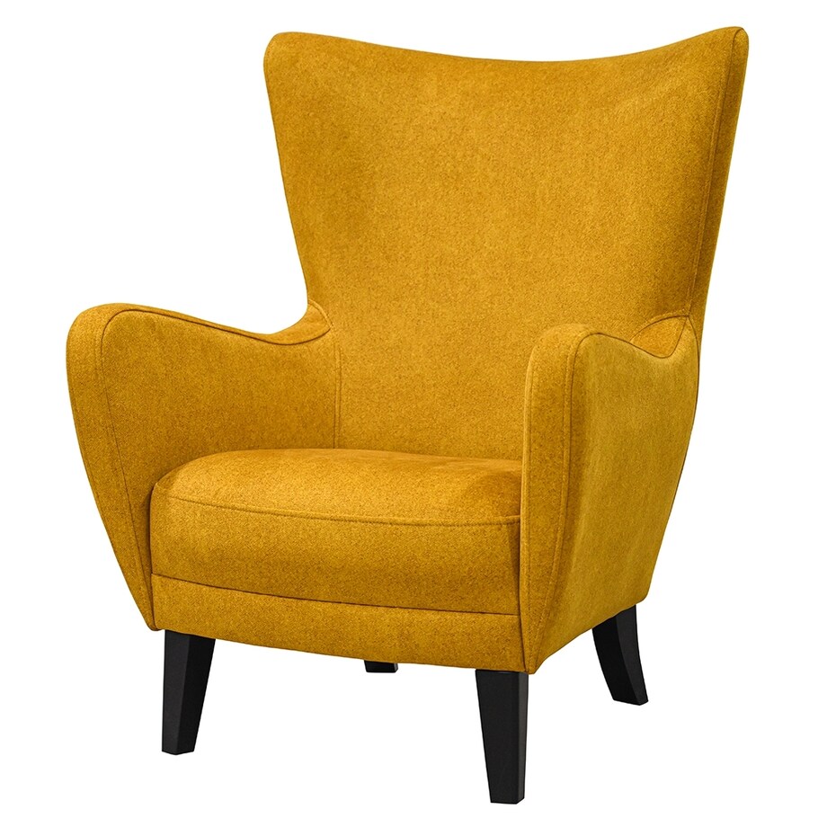 Fotel nowoczesny Tristan - żółty - 77cm x 103cm x 85cm