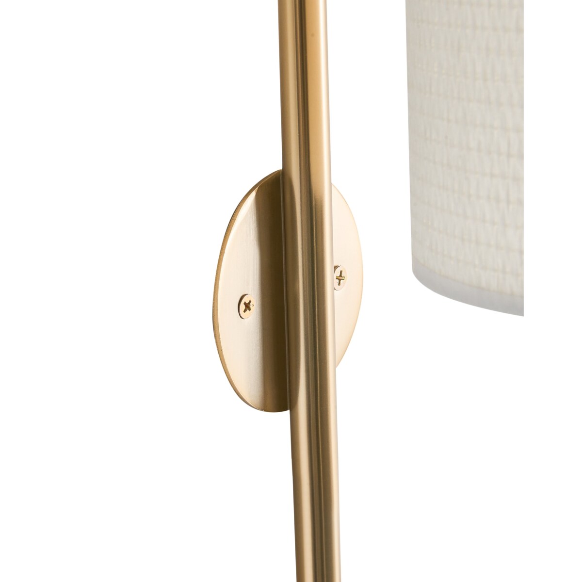 Lampa ścienna LOKY Metal Mosiężny/beżowy