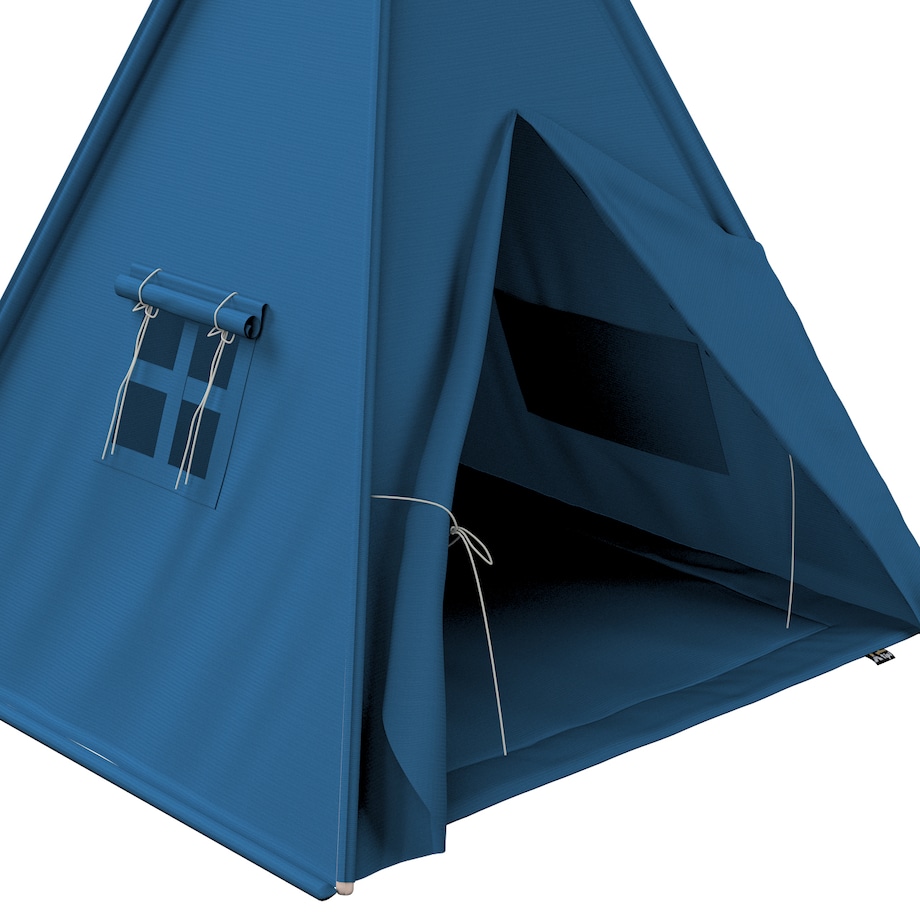 Tipi, morski niebieski, 110 x 110 x 155 cm, Cotton Story