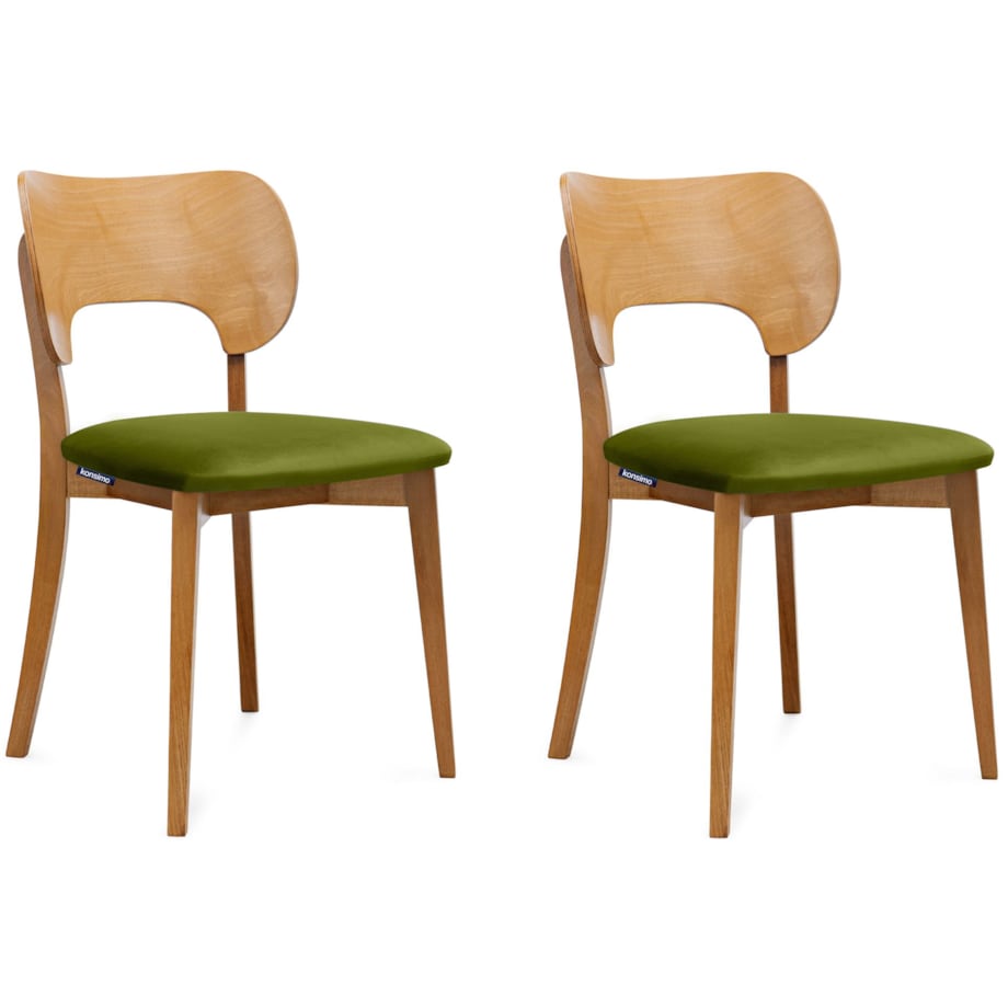KONSIMO LYCO loftowe krzesła 2 sztuki zielone