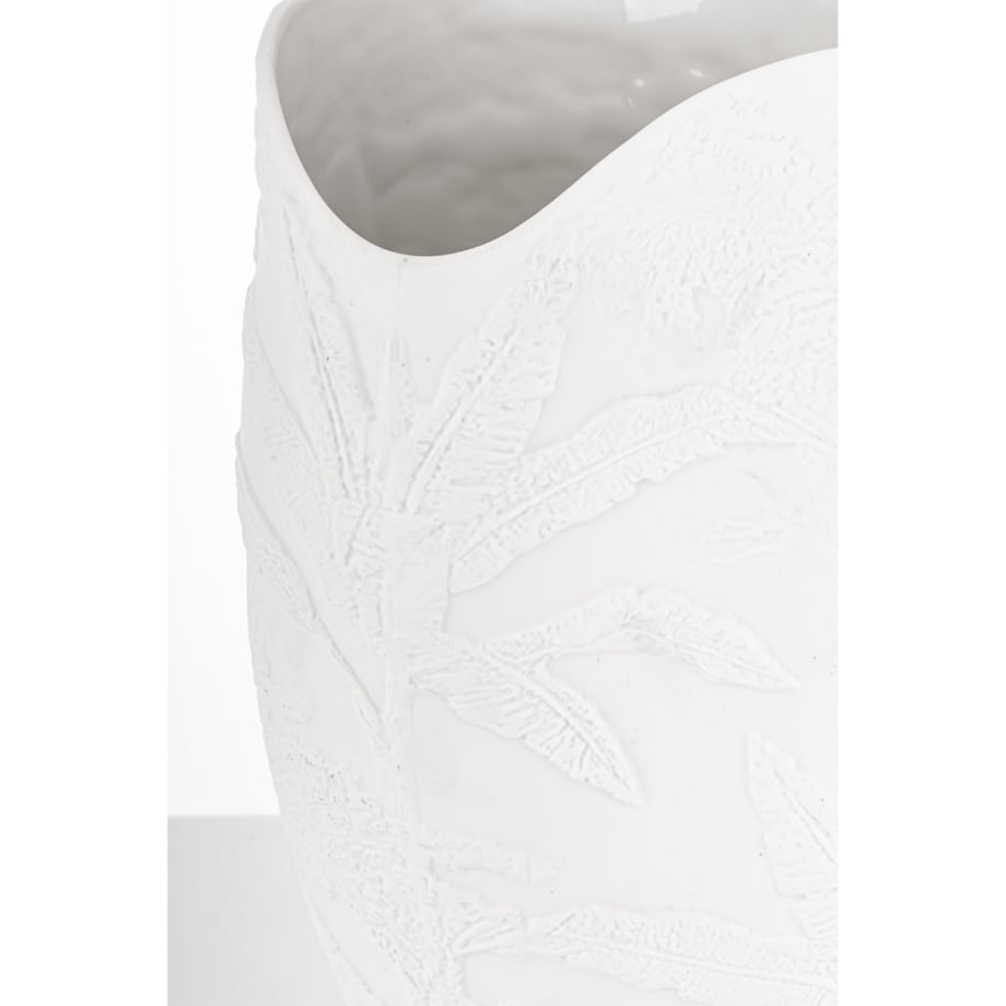 Wazon porcelanowy 36x19x16 cm MELINDA biała