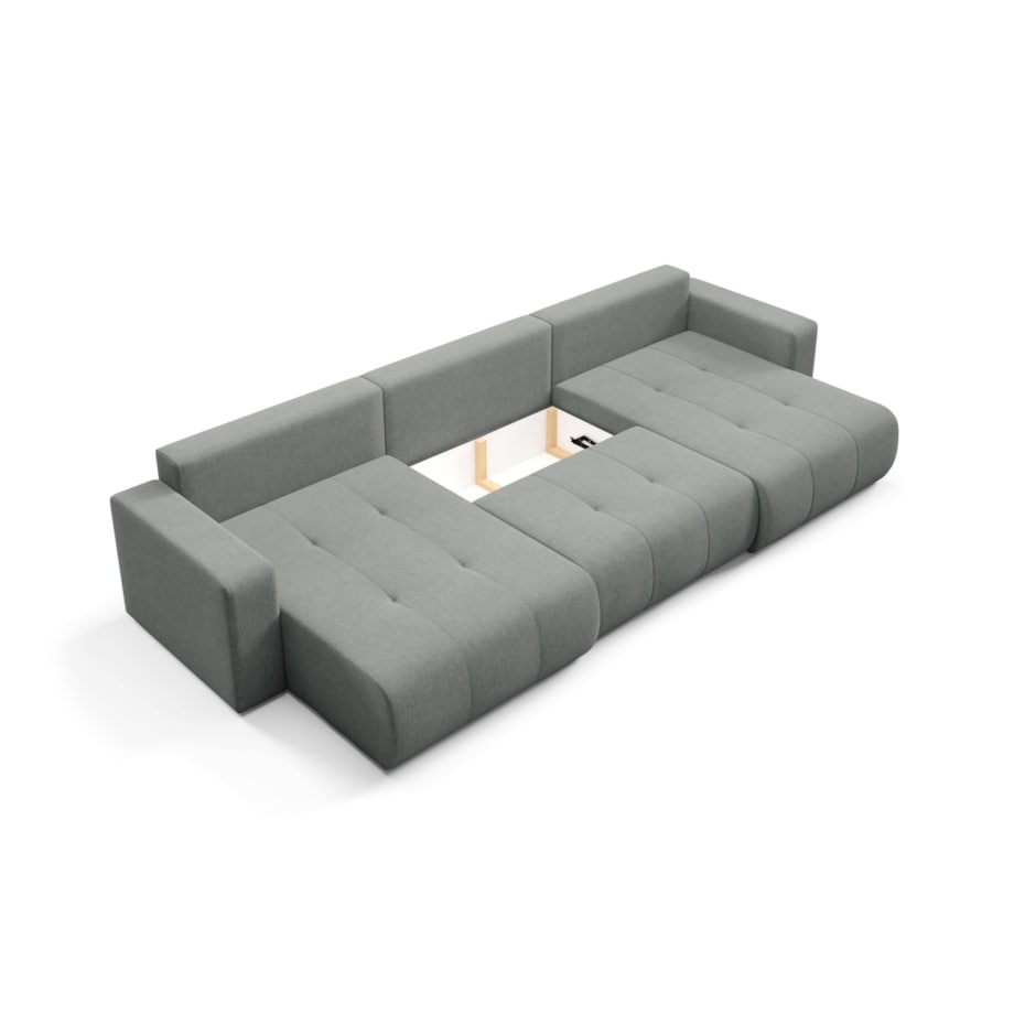 Narożnik MOLINIO U z funkcją spania Kolor: Wind 89