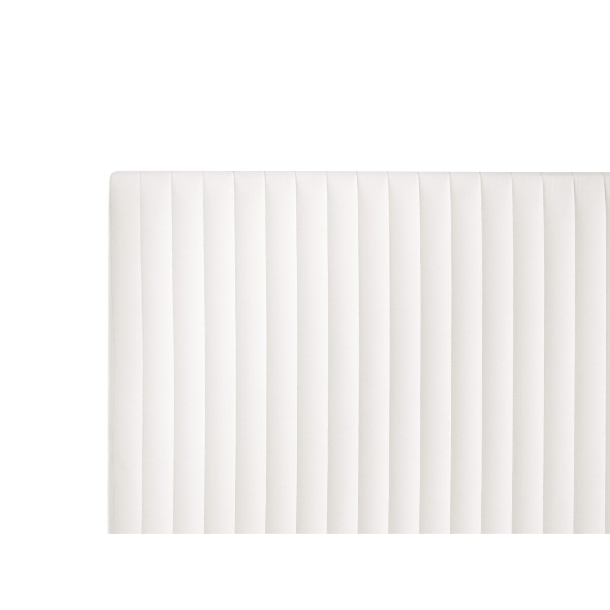 Łóżko kontynentalne z pojemnikiem Welur DAME 160 x 200 cm Złamana biel