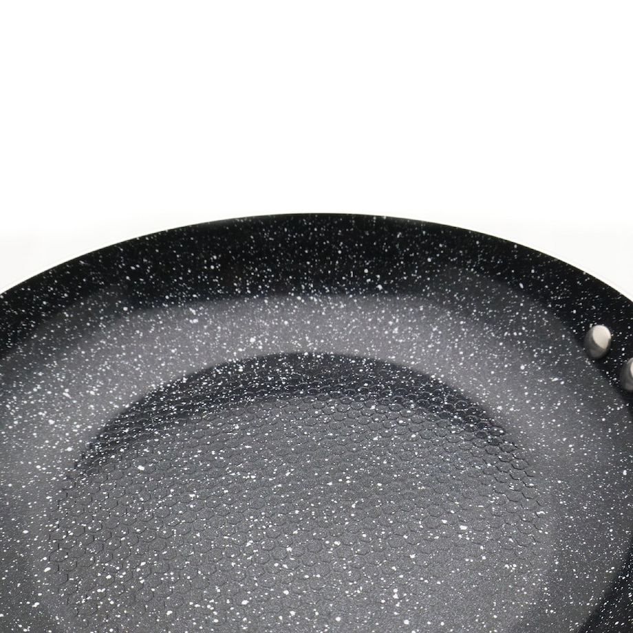 Lekka Patelnia Granitowa 22 Cm Plaster Miodu Indukcja Gaz 1.4L 4.5 Cm