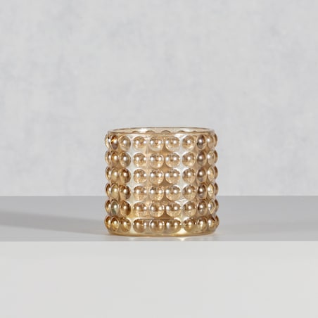 Świecznik Fatto 9cm champagne, 9 x 9,5 x 9 cm