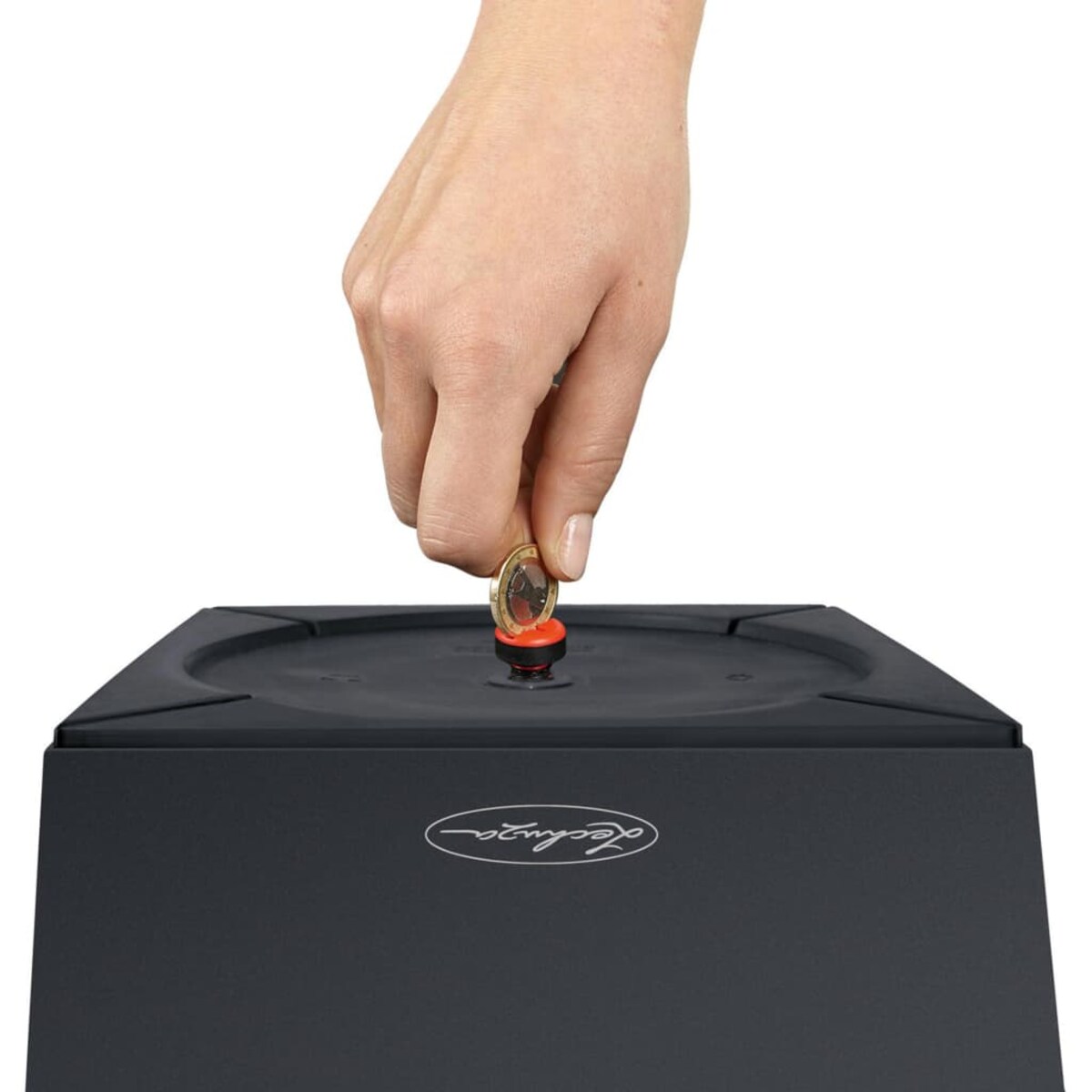 LECHUZA Donica Cubico Color 40 ALL-IN-ONE, szary łupkowy, 13158