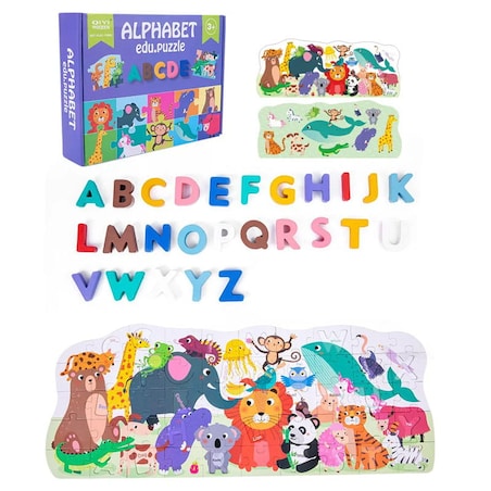 Puzzle edukacyjne - Literki i zwierzątka