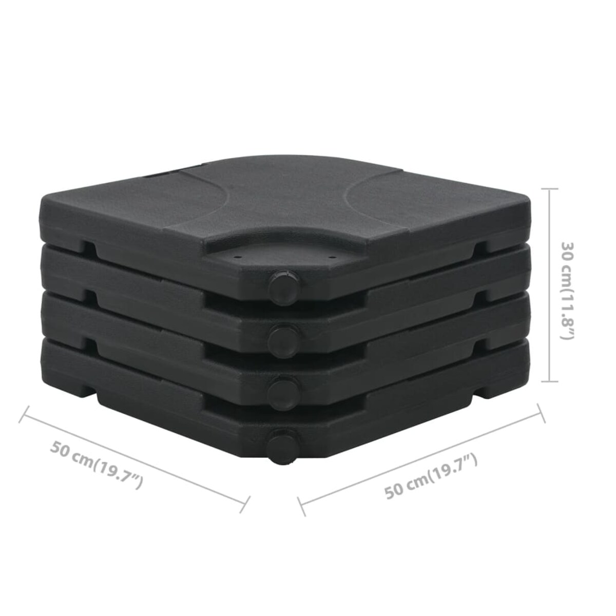 vidaXL Parasol ogrodowy z przenośną podstawą, taupe