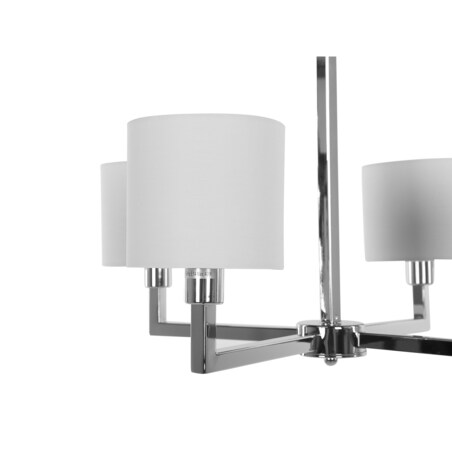 Lampa wisząca 4-punktowa metalowa biała SHAPKINA