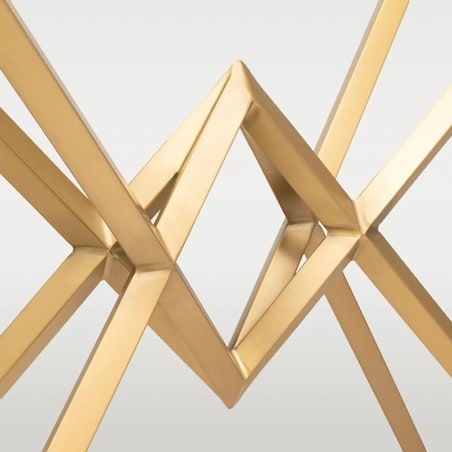 Stolik prostokątny Grand GR-C1606BR Cosmolight mosiądz przezroczysty