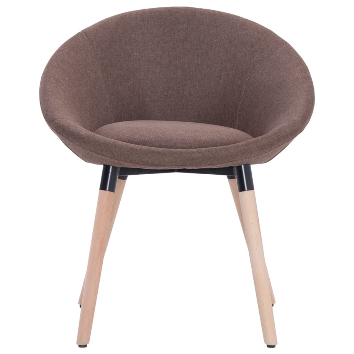 vidaXL Krzesło do jadalni, brązowe, tapicerowane tkaniną