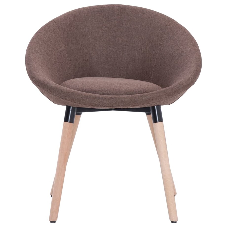 vidaXL Krzesło do jadalni, brązowe, tapicerowane tkaniną