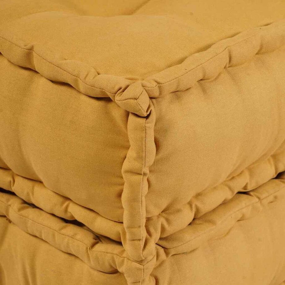 vidaXL Modułowa sofa, żółty, 70x70x54, tkanina