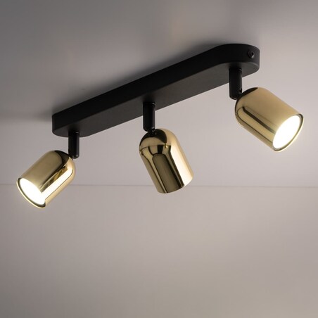 Reflektorki sufitowe potrójne Top 6032 TK Lighting tuby metalowe złote