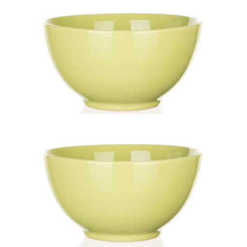 MISKA SALATERKA 2x 14cm na śniadanie zupę jedzenie owsiankę zielona