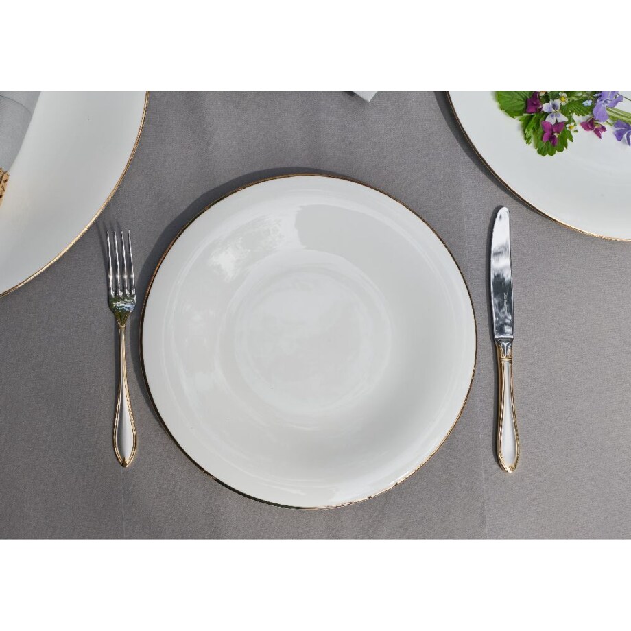 VILLA ITALIA Talerz płytki porcelanowy 28 cm NAOMI GOLD
