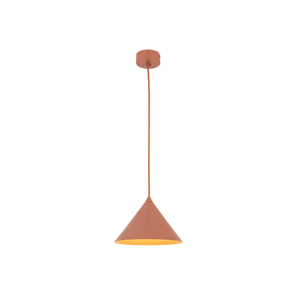 Lampa wisząca TK Lighting CONO BRICK 10076 czerwona E27 metal 19 cm regulowana wysokość do 140 cm