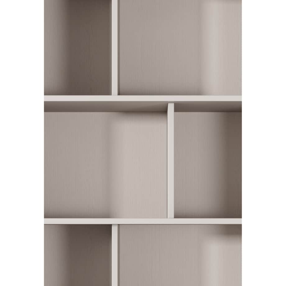 Regał do salonu LENA beżowy na złotych nóżkach