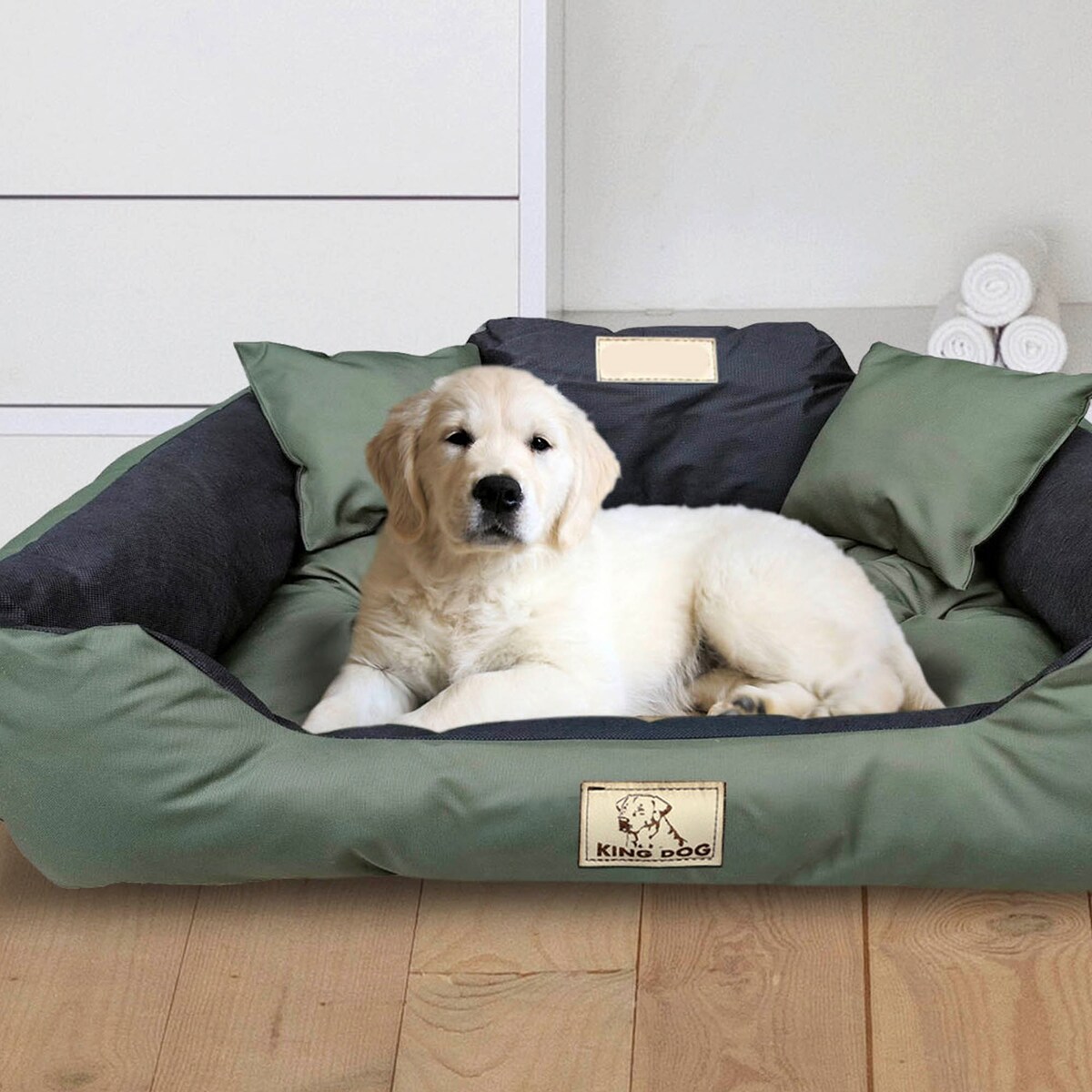 Legowisko Dla Dużego Psa 145X115 Cm Posłanie Kanapa Z Miejscem Na Imię Wodoodporne