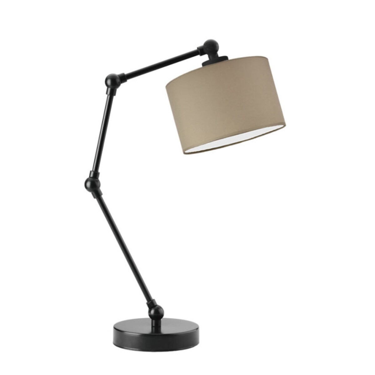 Lampka nocna przegubowa na biurko lampa biurkowa regulowana LED z abażurem walec SOUL